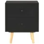 Nachttische 2 Stück massives Kiefernholz schwarz 40x30x50cm von vidaXL, Nachttische - Ref: Foro24-285225, Preis: 75,87 €, Rab...