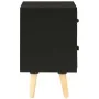 Mesitas de noche 2 unidades madera maciza pino negro 40x30x50cm de vidaXL, Mesitas de noche - Ref: Foro24-285225, Precio: 71,...