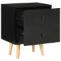 Nachttische 2 Stück massives Kiefernholz schwarz 40x30x50cm von vidaXL, Nachttische - Ref: Foro24-285225, Preis: 75,87 €, Rab...