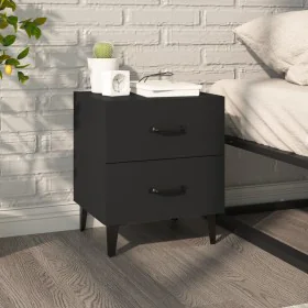 Black nightstand 40x35x47.5 cm by vidaXL, Nightstands - Ref: Foro24-811990, Price: 50,66 €, Discount: %