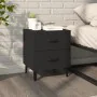 Mesita de noche negra 40x35x47,5 cm de vidaXL, Mesitas de noche - Ref: Foro24-811990, Precio: 50,65 €, Descuento: %