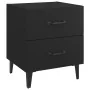 Mesita de noche negra 40x35x47,5 cm de vidaXL, Mesitas de noche - Ref: Foro24-811990, Precio: 50,65 €, Descuento: %