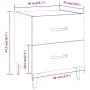 Black nightstand 40x35x47.5 cm by vidaXL, Nightstands - Ref: Foro24-811990, Price: 50,66 €, Discount: %