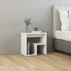 White plywood bedside table 40x30x40 cm by vidaXL, Nightstands - Ref: Foro24-806328, Price: 32,98 €, Discount: %