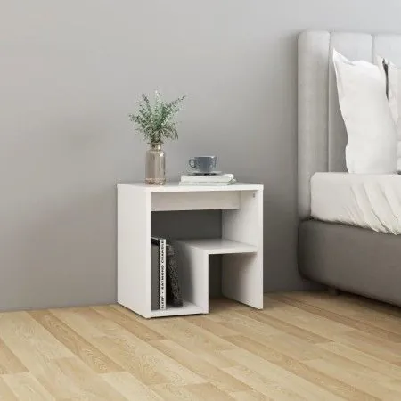 Mesita de noche blanco madera contrachapada 40x30x40 cm de vidaXL, Mesitas de noche - Ref: Foro24-806328, Precio: 32,98 €, De...