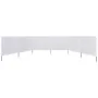Beach windbreak with 6 fabric panels 800x80 cm white by vidaXL, Umbrellas - Ref: Foro24-44543, Price: 58,94 €, Discount: %