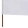 Beach windbreak with 6 fabric panels 800x80 cm white by vidaXL, Umbrellas - Ref: Foro24-44543, Price: 58,94 €, Discount: %