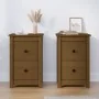Nachttische 2 Stück honigbraunes Kiefernholz 40x35x61,5 cm von vidaXL, Nachttische - Ref: Foro24-820953, Preis: 88,86 €, Raba...