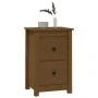 Nachttische 2 Stück honigbraunes Kiefernholz 40x35x61,5 cm von vidaXL, Nachttische - Ref: Foro24-820953, Preis: 88,86 €, Raba...