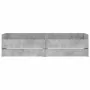 Concrete gray bed frame with drawers 90x200 cm by , Beds and slatted bases - Ref: Foro24-3207346, Price: 189,44 €, Discount: %
