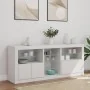 Sideboard mit weißen LED-Leuchten 162x37x67 cm von , Sideboards - Ref: Foro24-3209030, Preis: 220,60 €, Rabatt: %