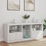 Sideboard with white LED lights 162x37x67 cm by , Sideboards - Ref: Foro24-3209030, Price: 220,60 €, Discount: %