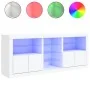 Sideboard mit weißen LED-Leuchten 162x37x67 cm von , Sideboards - Ref: Foro24-3209030, Preis: 220,60 €, Rabatt: %
