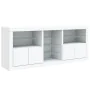 Sideboard with white LED lights 162x37x67 cm by , Sideboards - Ref: Foro24-3209030, Price: 220,60 €, Discount: %