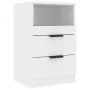Nachttisch 2 Stück glänzend weißes Sperrholz von vidaXL, Nachttische - Ref: Foro24-811245, Preis: 95,94 €, Rabatt: %