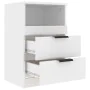 Nightstand 2 pcs glossy white plywood by vidaXL, Nightstands - Ref: Foro24-811245, Price: 95,90 €, Discount: %