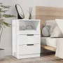 Nightstand 2 pcs glossy white plywood by vidaXL, Nightstands - Ref: Foro24-811245, Price: 95,90 €, Discount: %