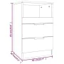 Nightstand 2 pcs glossy white plywood by vidaXL, Nightstands - Ref: Foro24-811245, Price: 95,90 €, Discount: %