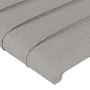 Light gray fabric headboard with LED 100x5x78/88 cm by vidaXL, Headboards and footboards - Ref: Foro24-3121742, Price: 40,38 ...