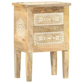Hand painted bedside table solid mango wood 40x30x60 cm by vidaXL, Nightstands - Ref: Foro24-286161, Price: 138,70 €, Discoun...