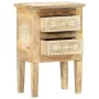 Mesita de noche pintada a mano madera maciza mango 40x30x60 cm de vidaXL, Mesitas de noche - Ref: Foro24-286161, Precio: 132,...