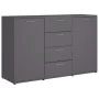 Aparador de madera contrachapada gris 120x35,5x75 cm de , Aparadores - Ref: Foro24-801330, Precio: 164,05 €, Descuento: %