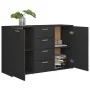 Aparador de madera contrachapada gris 120x35,5x75 cm de , Aparadores - Ref: Foro24-801330, Precio: 164,05 €, Descuento: %