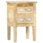 Mesita de noche pintada a mano madera maciza mango 40x30x60 cm de vidaXL, Mesitas de noche - Ref: Foro24-286161, Precio: 132,...