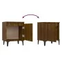 Nachttisch mit eichenbraunen Metallbeinen 40x30x50 cm von vidaXL, Nachttische - Ref: Foro24-813120, Preis: 29,97 €, Rabatt: %