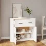 Weißes Sperrholz-Sideboard 80x33x70 cm von , Sideboards - Ref: Foro24-816568, Preis: 90,77 €, Rabatt: %