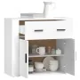 Weißes Sperrholz-Sideboard 80x33x70 cm von , Sideboards - Ref: Foro24-816568, Preis: 90,77 €, Rabatt: %