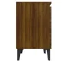 Nachttisch mit eichenbraunen Metallbeinen 40x30x50 cm von vidaXL, Nachttische - Ref: Foro24-813120, Preis: 29,97 €, Rabatt: %