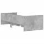 Concrete gray bed frame with drawers 100x200 cm by , Beds and slatted bases - Ref: Foro24-3207339, Price: 201,32 €, Discount: %