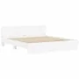 Estructura de cama con cabecero blanca 160x200 cm de , Camas y somieres - Ref: Foro24-3207469, Precio: 148,66 €, Descuento: %