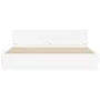 Estructura de cama con cabecero blanca 160x200 cm de , Camas y somieres - Ref: Foro24-3207469, Precio: 148,66 €, Descuento: %