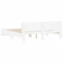 Estructura de cama con cabecero blanca 160x200 cm de , Camas y somieres - Ref: Foro24-3207469, Precio: 148,66 €, Descuento: %