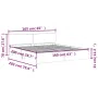 Weißer Bettrahmen mit Kopfteil 160x200 cm von , Betten und Lattenroste - Ref: Foro24-3207469, Preis: 148,66 €, Rabatt: %