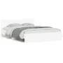 Estructura de cama con cabecero blanca 150x200 cm de , Camas y somieres - Ref: Foro24-3207476, Precio: 143,57 €, Descuento: %