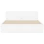 Estructura de cama con cabecero blanca 150x200 cm de , Camas y somieres - Ref: Foro24-3207476, Precio: 143,57 €, Descuento: %