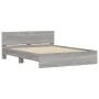 Sonoma gray bed frame with headboard 150x200 cm by , Beds and slatted bases - Ref: Foro24-3207481, Price: 167,04 €, Discount: %