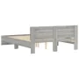 Sonoma gray bed frame with headboard 150x200 cm by , Beds and slatted bases - Ref: Foro24-3207481, Price: 167,04 €, Discount: %