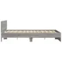 Sonoma gray bed frame with headboard 140x200 cm by , Beds and slatted bases - Ref: Foro24-3207488, Price: 178,15 €, Discount: %
