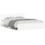 Estructura de cama con cabecero blanca 140x190 cm de , Camas y somieres - Ref: Foro24-3207497, Precio: 168,38 €, Descuento: %