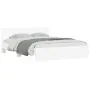 Estructura de cama con cabecero blanca 140x190 cm de , Camas y somieres - Ref: Foro24-3207497, Precio: 168,38 €, Descuento: %