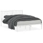 Bettgestell aus weißem Metall mit Kopfteil 140x200 cm von , Betten und Lattenroste - Ref: Foro24-374487, Preis: 115,00 €, Rab...