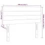 Cabecero con LED de tela color crema 100x5x78/88 cm de vidaXL, Cabeceros y pies de cama - Ref: Foro24-3121747, Precio: 51,20 ...