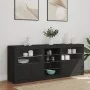 Aparador con luces LED negro 162x37x67 cm by , Sideboards - Ref: Foro24-3209031, Price: 216,72 €, Discount: %