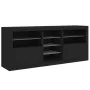 Aparador con luces LED negro 162x37x67 cm by , Sideboards - Ref: Foro24-3209031, Price: 216,72 €, Discount: %
