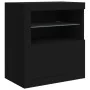 Aparador con luces LED negro 162x37x67 cm by , Sideboards - Ref: Foro24-3209031, Price: 216,72 €, Discount: %