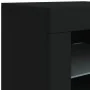 Aparador con luces LED negro 162x37x67 cm by , Sideboards - Ref: Foro24-3209031, Price: 216,72 €, Discount: %